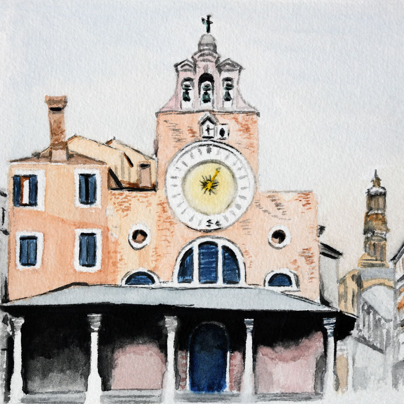 Sundial at Church San Giacomo, Venice, Nicole Hörold